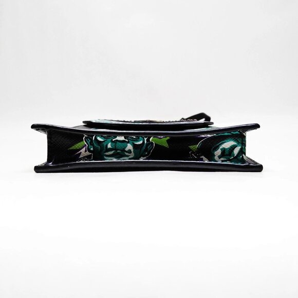 Authentic Prada Frankenstein Sacoche Black Leather Crossbody mon585-111025 - Picture 10 of 16